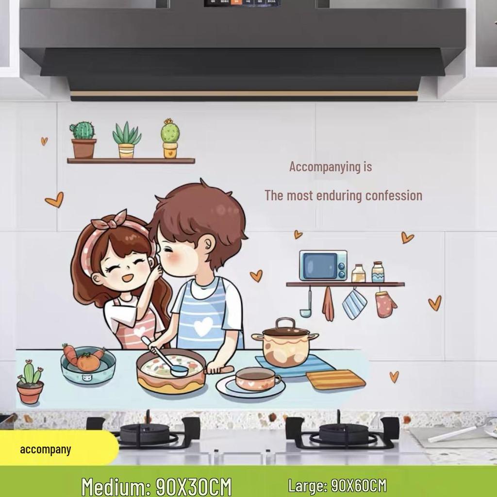 Ulepszone Odporne na Olej, Wodoodporne, Odporne na Ciepło, Ognioodporne Naklejki Kuchenne na Kuchenkę i Okap.