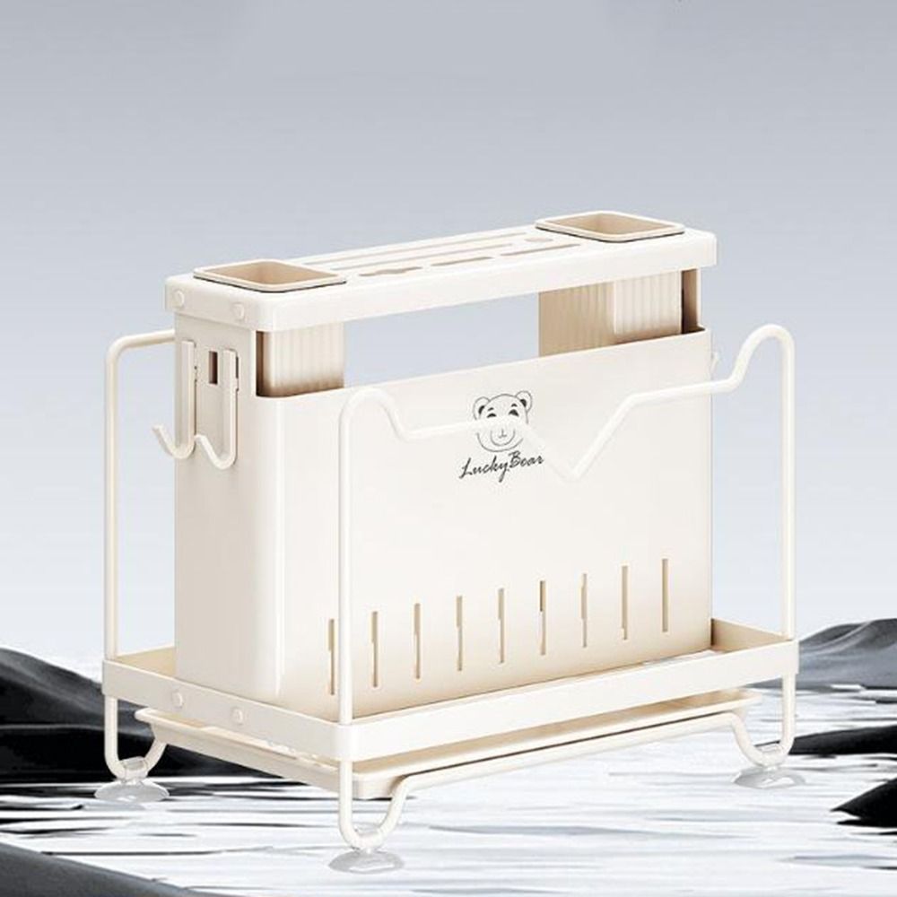 Stable Chopstick Bucket Large Capacity Cutlery Organizer Modern Cutlery Drying Rack  for Home