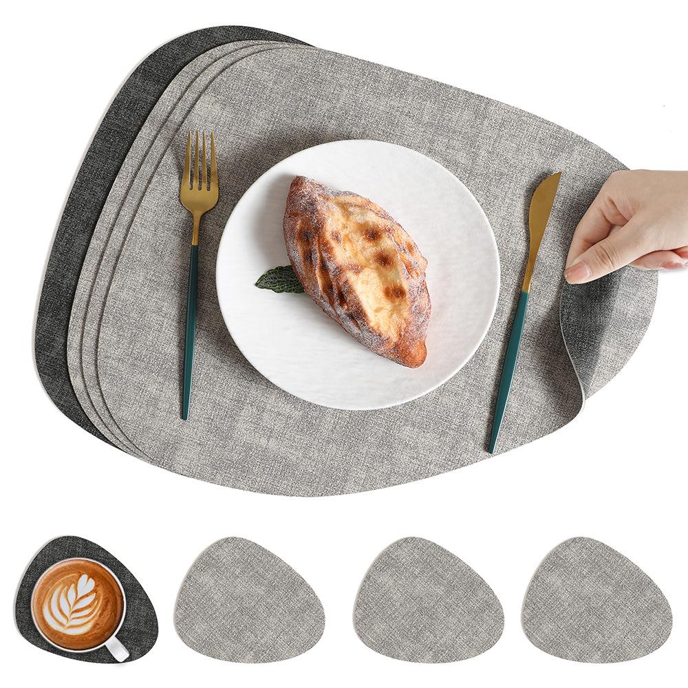 Nordic Water Drop Placemat - Waterproof, Oil-Proof, Heat-Resistant Dining Table Mat for Home, Restaurant, or Hotel Use.