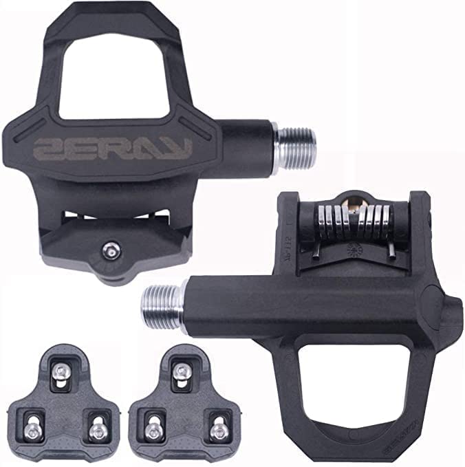 

ZERAY Bicycle Pedals Road Bike Pedals Road Pedals Carbon Fiber Road Bike Pedals with Cleats Compatible with LookKEO Structure ZP-115