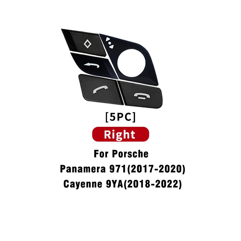 Front Multi Function Control Key Replacement Steering Wheel Button Trim Cover For Porsche Panamera 971.1 Cayenne 9YA 9Y0 Macan