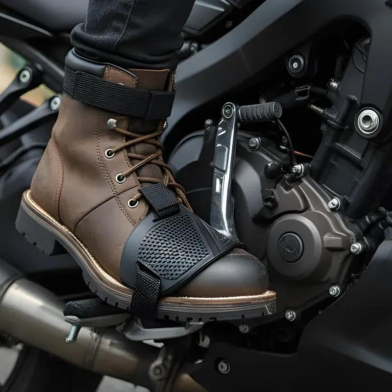 Cover Protector Universal Motorcycle Gear Shift Pad Waterproof Anti-Slip Shoe Men for Harley Honda Yamaha Riding Accessories