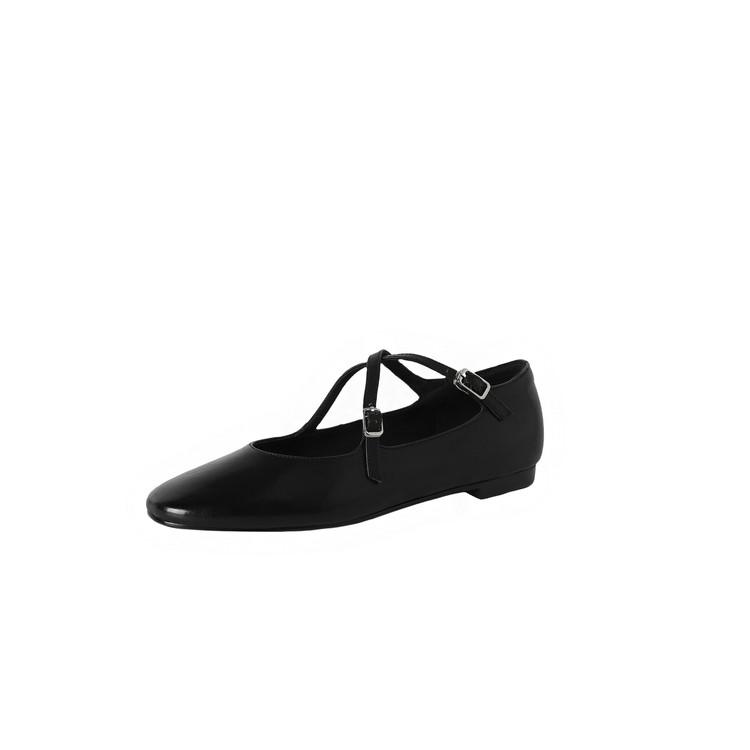 Fashion New Spring/summer Genuine Leather Women Shoe Round Toe Shoes for Women Fashion Mary Jane Shoes Low Heel Women Pumps Flat Shoes