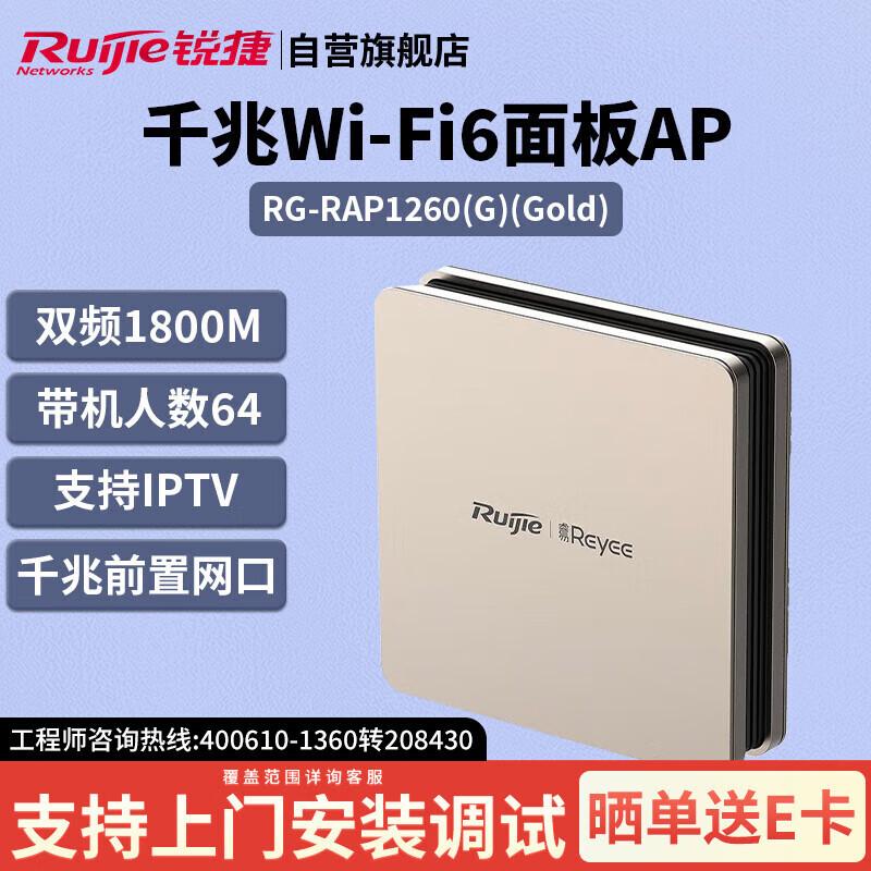 

Ruijie RG-RAP1260(G) WiFi 6 In-Wall Access Point