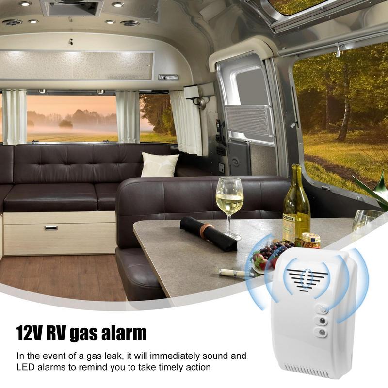 12V Gas Detector Sensor Alarm Propane Butan E LPG Natural Motor Natural Gas LN G Leakage Alarm Trailer RV Leak Detector Alarm