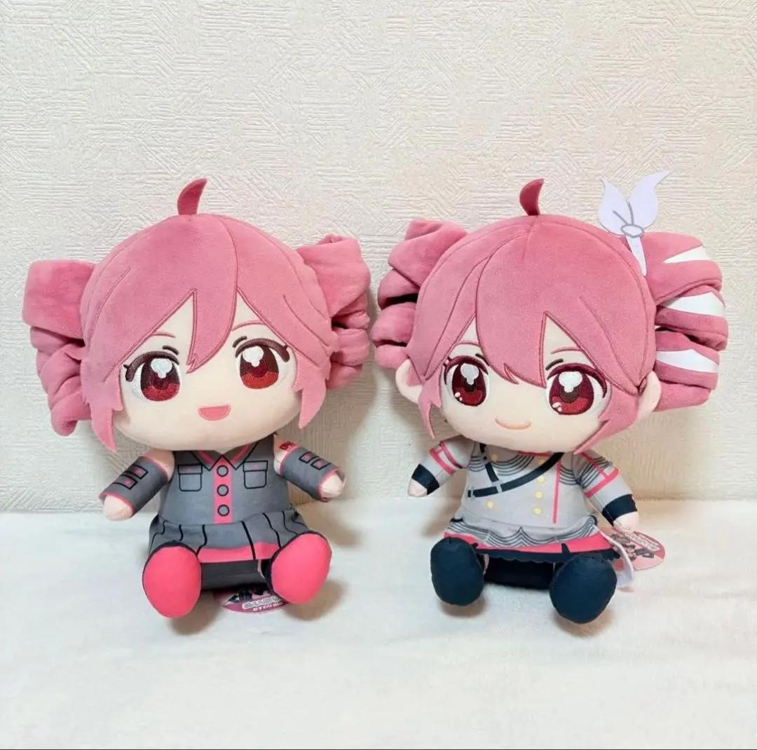 Kasane Teto Nuipurike Big Sitting Plush Doll Toy Set 2 Fukuya from Japan
