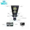 V380 Three-Screen Solar-Powered Smart Outdoor Camera with Remote-Controlled Street Light
