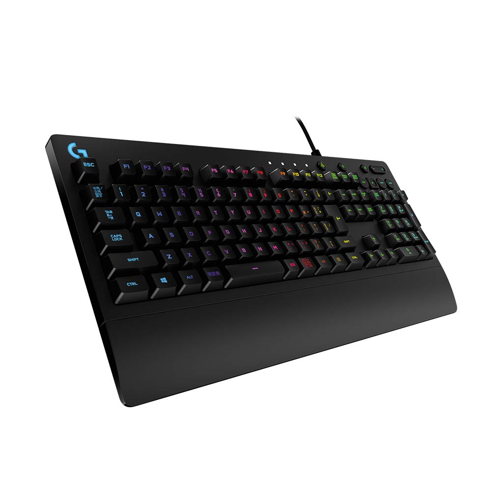 

Logitech G Gaming Keyboard G213 Wired with Palm Rest, Japanese Layout, Membrane Keyboard, Quiet Operation, LIGHTSYNC RGB, Official Japanese Product