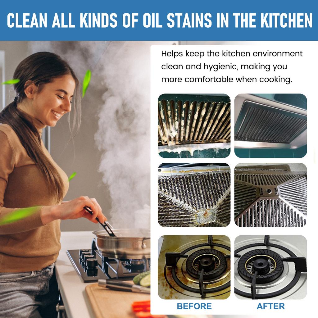 Kitchen Cleaning Tablets Kitchen Stain Remover Grease Remover Oil Stain Remover Cleaning Tablets Oil Pollution Cleaner 12pleces