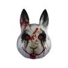 Realistic Anime Horror Rabbit Mask Lightweight Practical Plastic With Adjustable Strap For Cosplay Halloween Costume Event