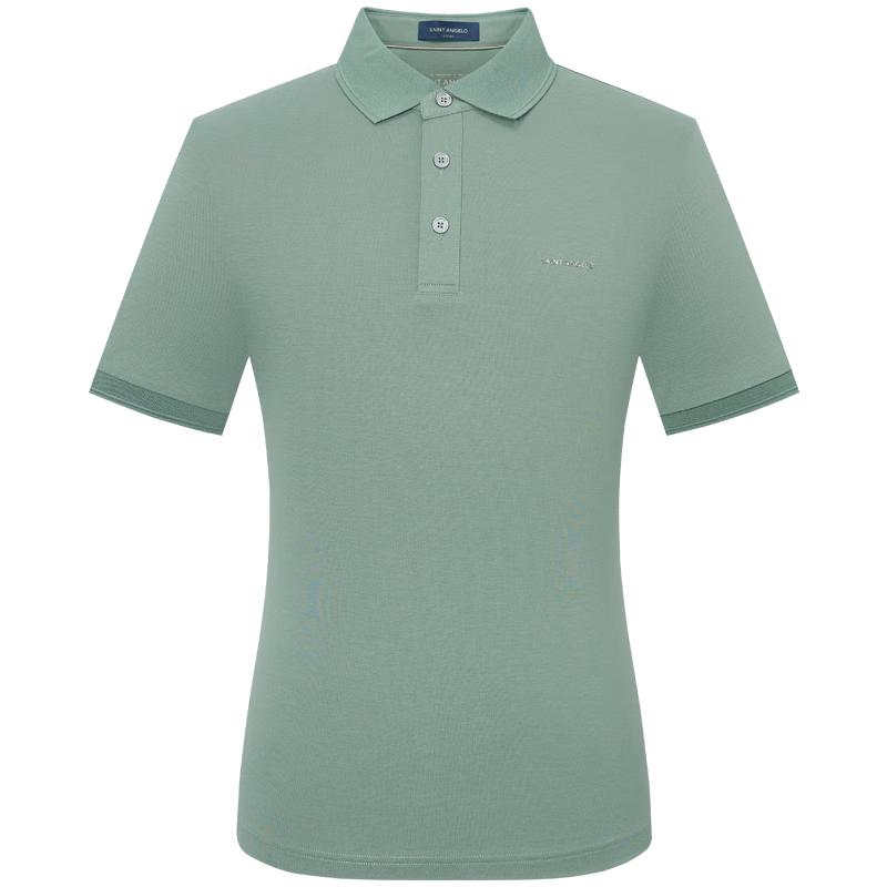 SAINT ANGELO Men s Business Casual Short Sleeve Polo Shirt 46