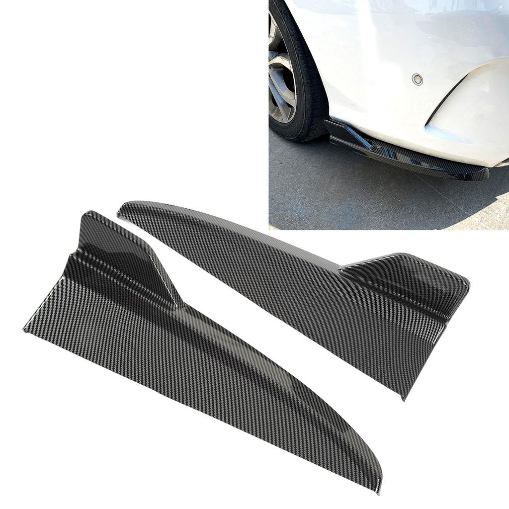 1 Pair Rear Bumper Lip Diffuser Tail Side Splitter Replacement for C‑Class W205 C43  ‑Line 2015‑2021