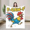 Zen Crow F Caw F Raven Fcawf Funny Meditation Yoga Plush Blanket for Kids Flannel Throw Super Warm Bedspread Sofa Bed