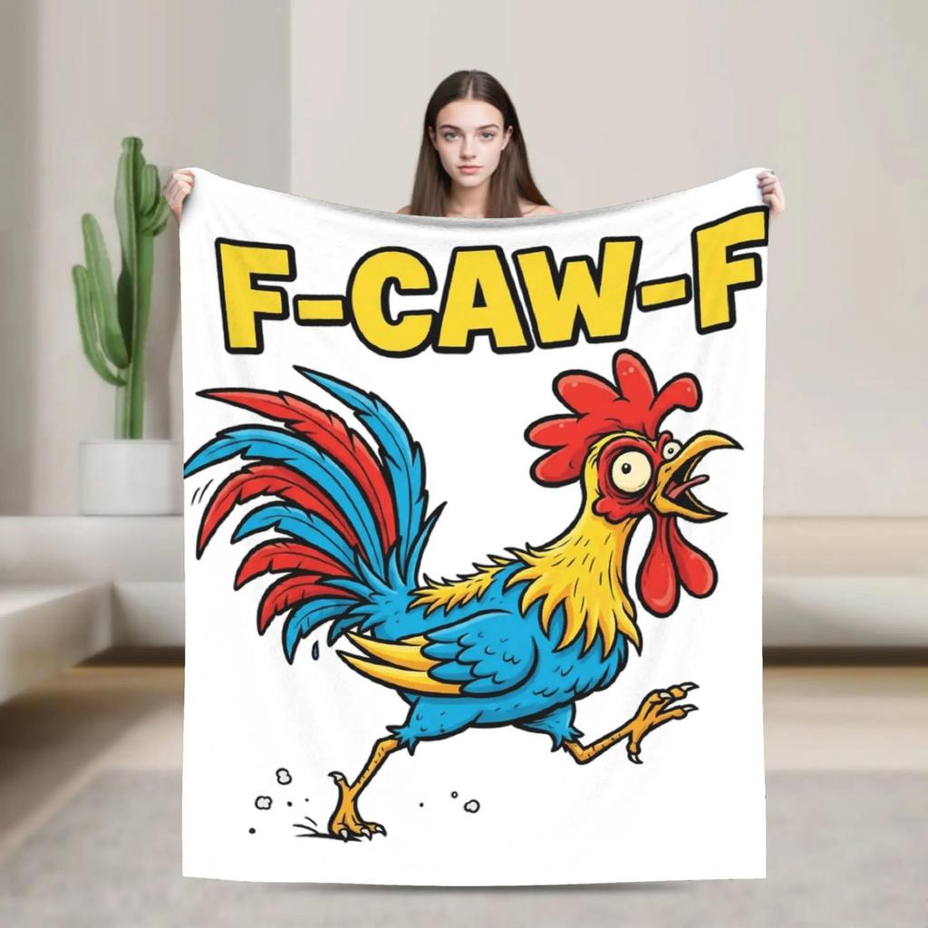 Zen Crow F Caw F Raven Fcawf Funny Meditation Yoga Plush Blanket for Kids Flannel Throw Super Warm Bedspread Sofa Bed