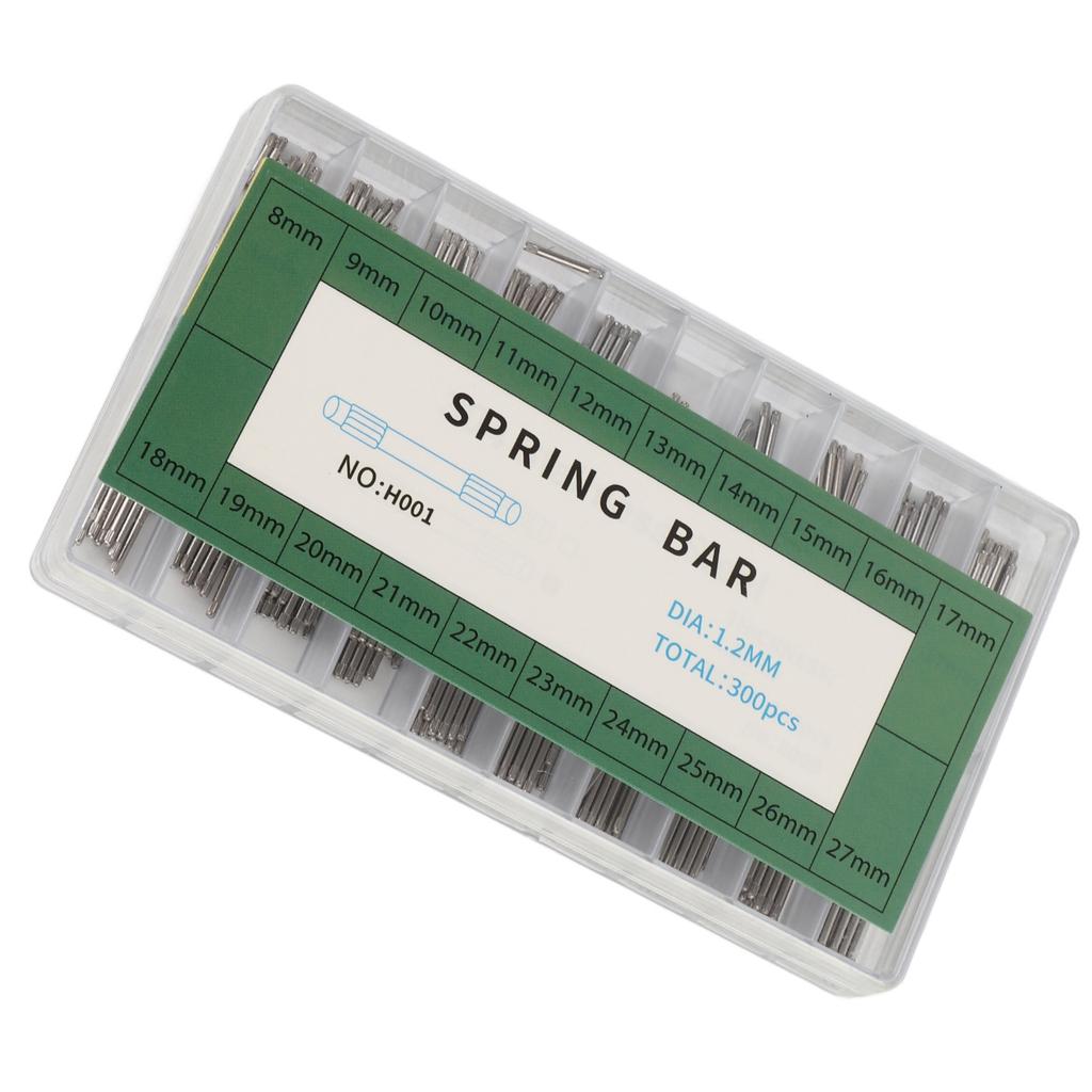 304 Stainless Steel 1.2mm Watch Bracelet Pin Friction Bar Watch Repairing Parts 8‑27mm