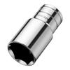 Extra Long Chrome Vanadium Steel Hex Socket, 1/2" Drive, 80mm Length, 8-32mm Electric Wrench Compatibility