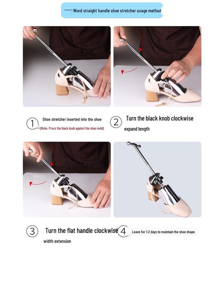 Metal Shoe Expander for Men's & Women's Low-Top - Prevents Rubbing & Pinching