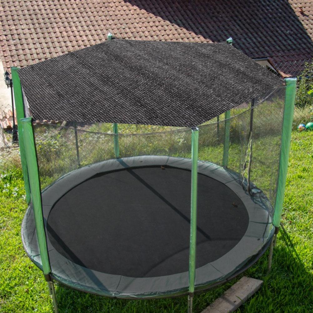 6/8/10ft Trampoline Shade Cover Anti- Trampolines Sunshade Accessories Trampoline Roof for Outdoor Backyard Playground