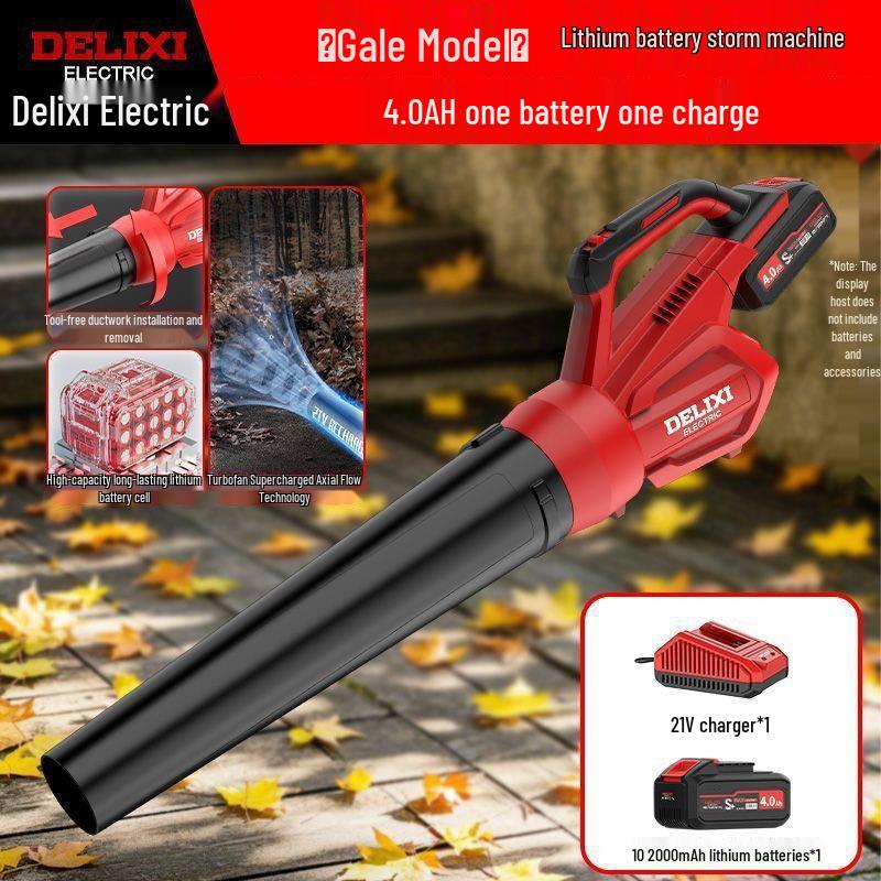 Delixi High-Power Rechargeable Leaf Blower & Industrial Hair Dryer