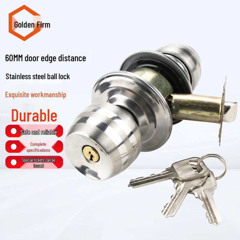 Jingulao Stainless Steel Spherical Door Lock 60MM Backset