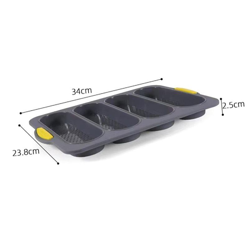 2025 Trend Restaurant Bread Mould Silicone Baking Mold Grade Baguette Oven Tool Non-Stick Bake Tray Kitchen Bakeware Accessories