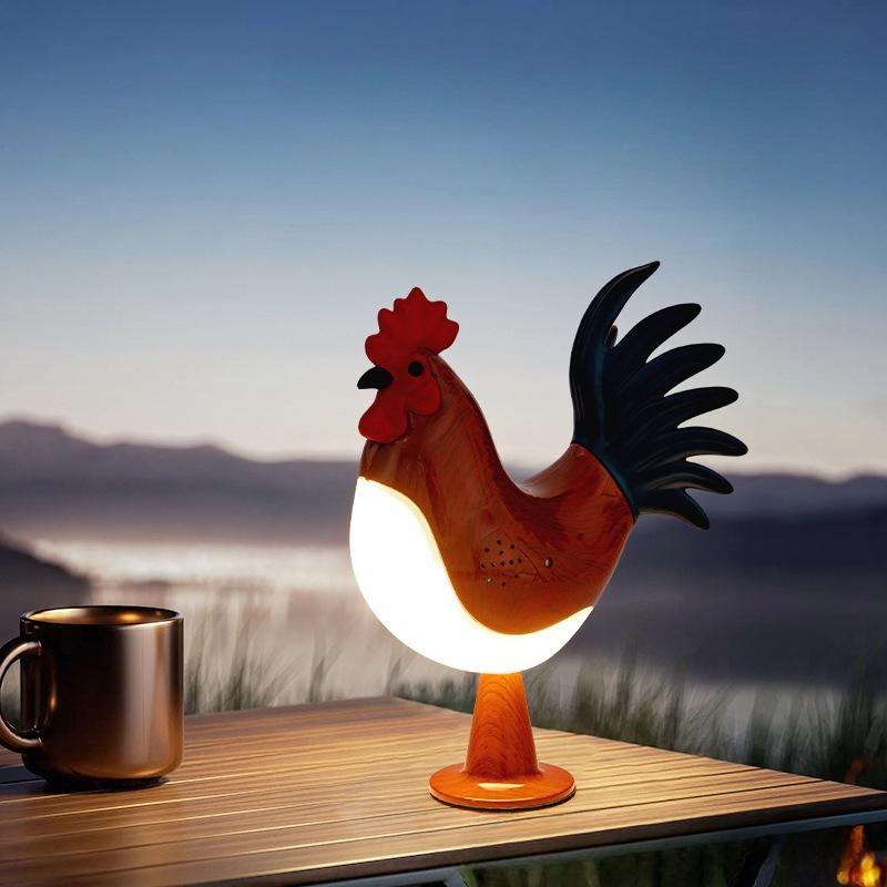 1Pc Basic Bedside Creative USB Charging Rooster Ornament Decorative Night Light Aromatherapy Creative Gift Desk Lamp