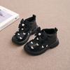 Children Fashion Boot Lolita Style Girls Princess Ankle Boots Sweet Heart Embroidered Winter Fashion Kids Cotton Warm Boots