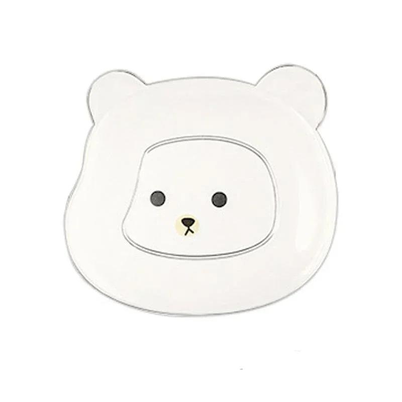 

Миниатюрная мультяшная форма медвежьей кости плевок креативный настольный мусорный лоток остатки закусок тарелка для фруктов кухонная утварь