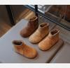 Mädchen Kurzstiefel aus mattem Leder - Herbst 2025 Trendiger Prinzessinnen-Stil