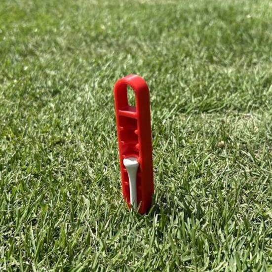 Golf Tee Elevator 20-70mm Presisjons Tee Høydejusterer 3D-printet Tee Setter Verktøy for Konsistente Svinger Treningsutstyr