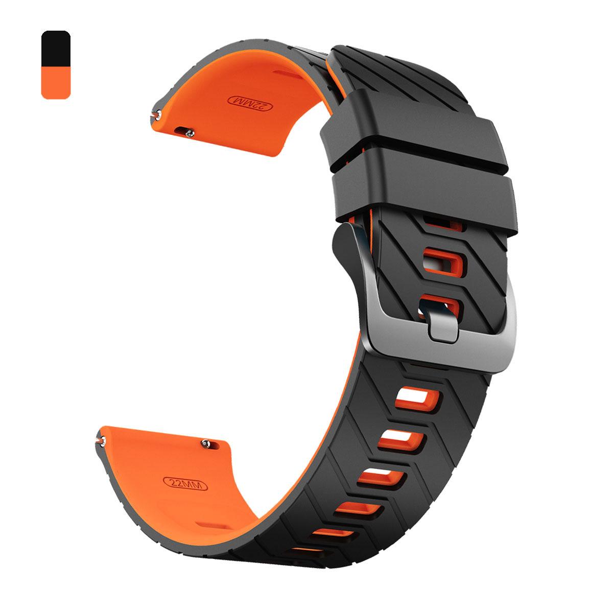 

22-мм спортивный силиконовый ремешок для Huami Amazfit BALANCE 2/Bip 6 5 Браслет Amazfit GTR 4 3 2 2E/GTR 3pro/Stratos 3 2 Ремешок Браслет 1PCS 22MM