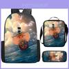 Mochila do Luffy de One Piece Para Crianças Com Tecido Oxford Respirável Mochila Escolar Para Alunos do Ensino Fundamental