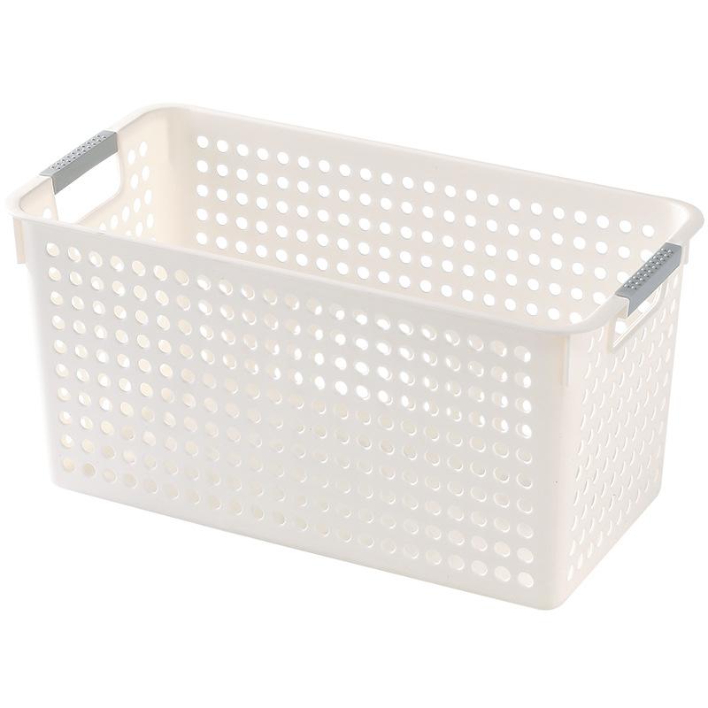 Kitchen storage basket Plastic snack storage basket Square bathroom storage basket Small basket Cosmetics storage box Desktop