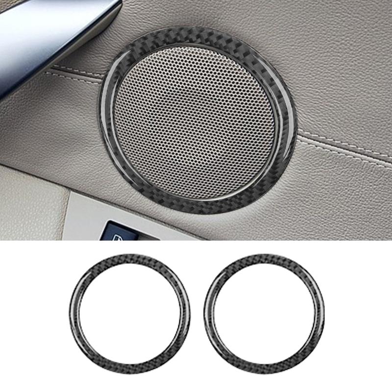 Buy Equippments Door Speaker Cover Car 2pcs Carbon Fiber at affordable