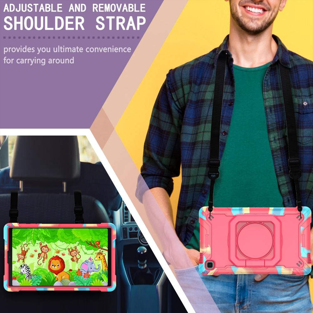 Tablet Cases Case For Samsung T220 T225 8.7 Inch Hand Ring Stand Kids Cover For Samsung Galaxy Tab A7 Lite 8.7 2021 Sm-t220 Sm-t225 Fundas