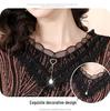 Fleece-Lined Slimming Plus Size Mid-Length Top - Autumn/Winter 2024 Korean Style