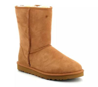 Stiefel braun klassischer kurzer Stiefel kastanienbraun