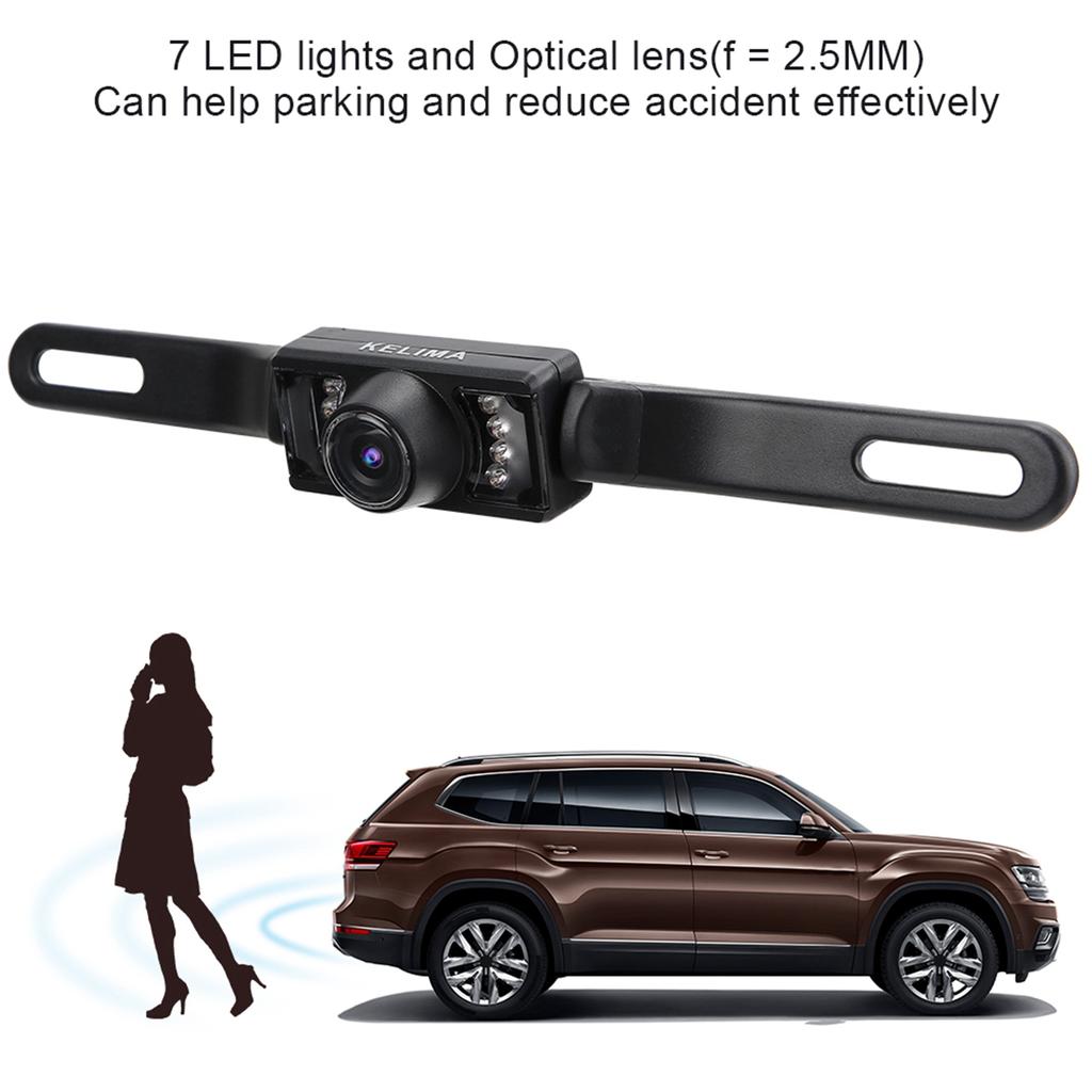 HD Waterproof LED License Plate Frame Car Rear View Reverse Parking Camera
