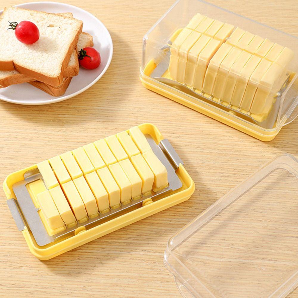 Fresh Butter Container Covered Cheese Baking Storage Convenient Butter Cutter Storage Box