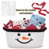Cotton Rope Christmas Woven Storage Basket Large Capacity Small Item Storage Basket  Xmas Gifts
