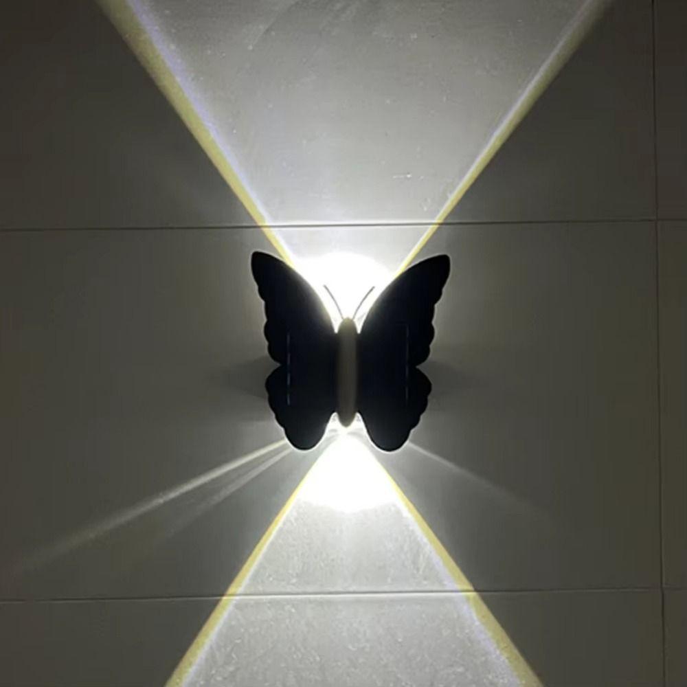 Butterfly Shaped Butterfly Solar Wall Light Motion Sensor Solar Powered Solar Powered Wall Light Decorative Lighting
