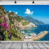 Italian Natural Scenery Tapestry, Room Hanging Cloth, Bedroom Wall Blanket, Bedroom Wall Cloth, Living Room Decorative Cloth