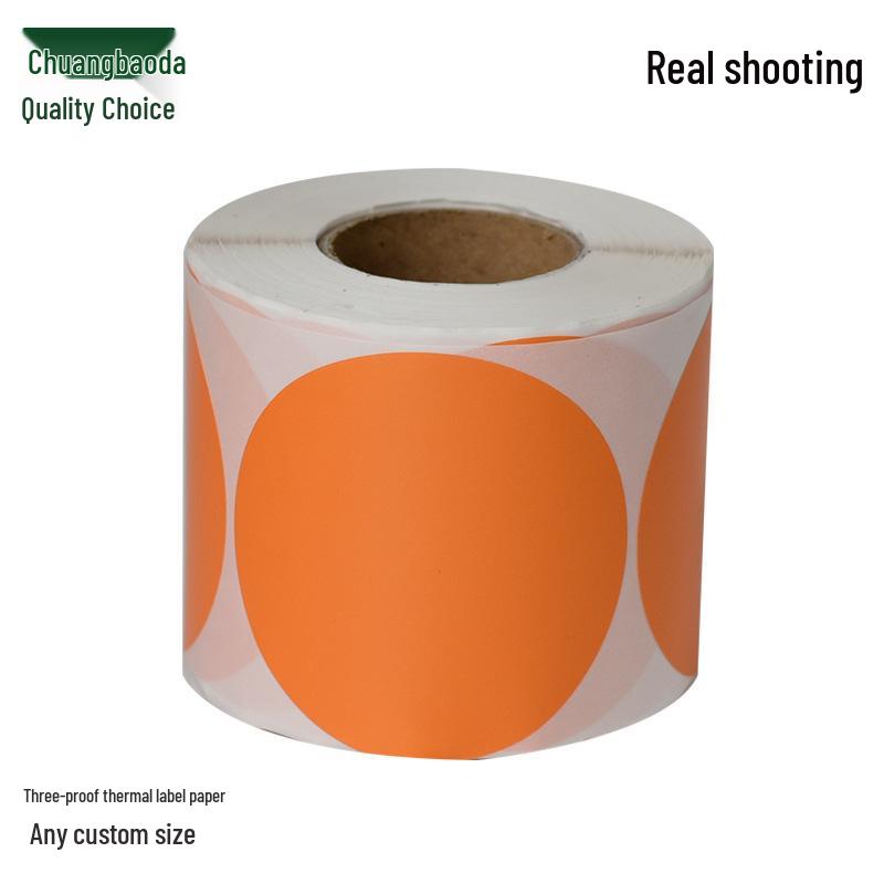 Round Thermal-Resistant Self-Adhesive Dot Labels and Letter Stickers