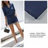 145x45/180cm Weicher Dünner Baumwoll-Denimstoff Für die Herstellung von Kleidern, Jacken, Hosen, Handgefertigte DIY-Nähstoffe TJ4512
