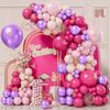 Balloon garland butterflies pink purple balloons for birthday 1st birthday xxl 133pcs