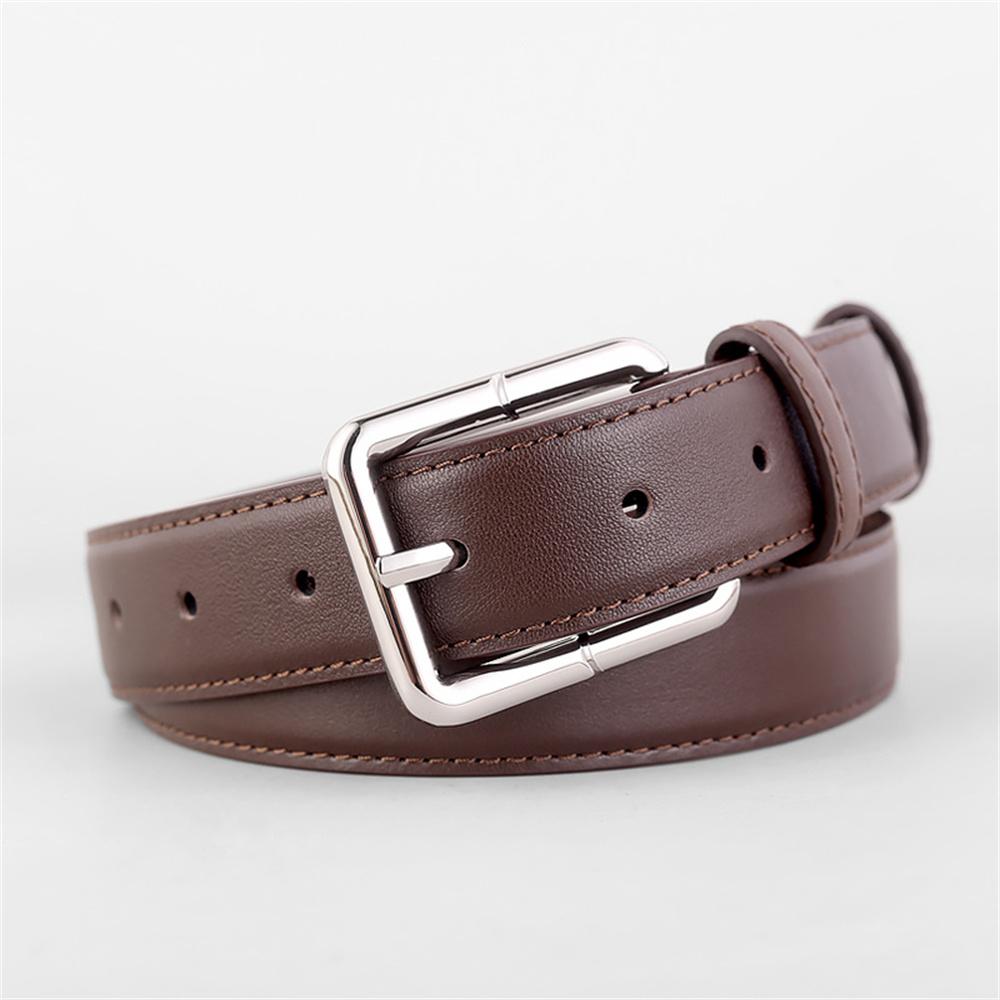 Korean Style Simple Thin Belt Women's Retro Genuine Leather Fashion Belt With Jeans Skirt Decorative Belt