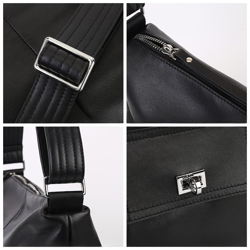 Men's and Women's Universal Single-Shoulder Bag French Style Simple Design Crossbody Bag for Casual Commuting Casually