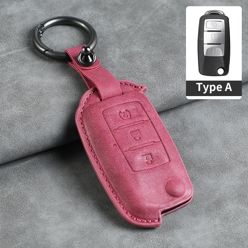 For BAIC WEVAN m35 M30  M20 HYOSOW S3 s3l20 M30S S6 S2 S5 Bispeed t5 Leather Key Cover Keychain Key Case Car Key rope Keyring