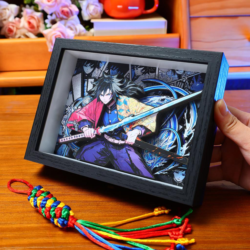 Anime Umgebung Chara Figur Ständer Malerei Handgemachtes Geschenk Zangetsu Familie Ganzes Bild Handgemachtes Spielzeug Sammlerstück