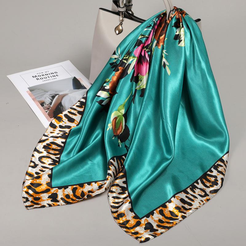 90 Square Scarves, Silk Scarves, Women's New Spring and Summer High-end Sense Versatile, Thin Scarves, Shawls Outside
